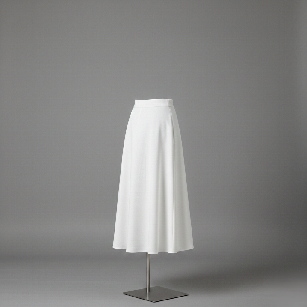 SERENE White Flared Skirt