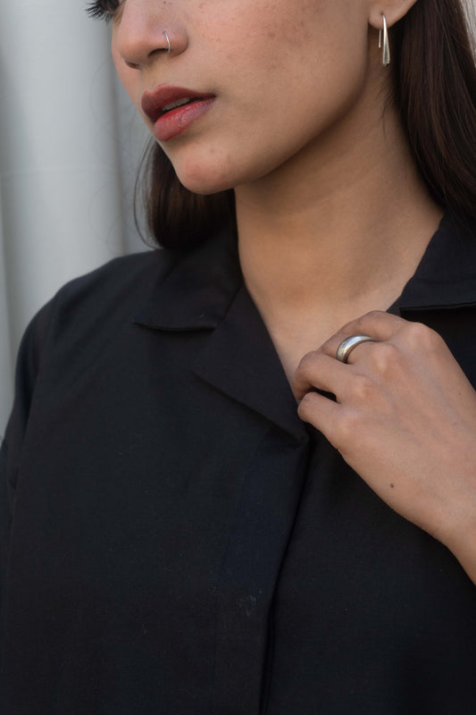 Noiré Black Baggy Shirt