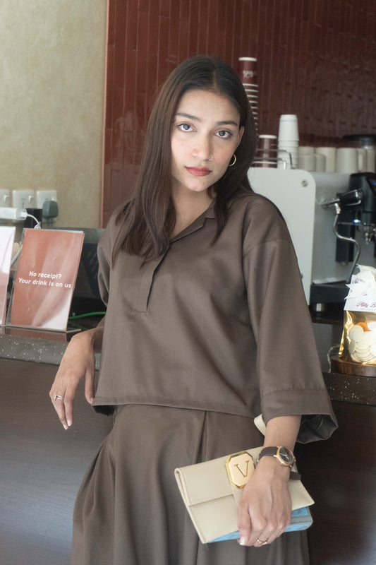 Fawn Baggy Brown Shirt