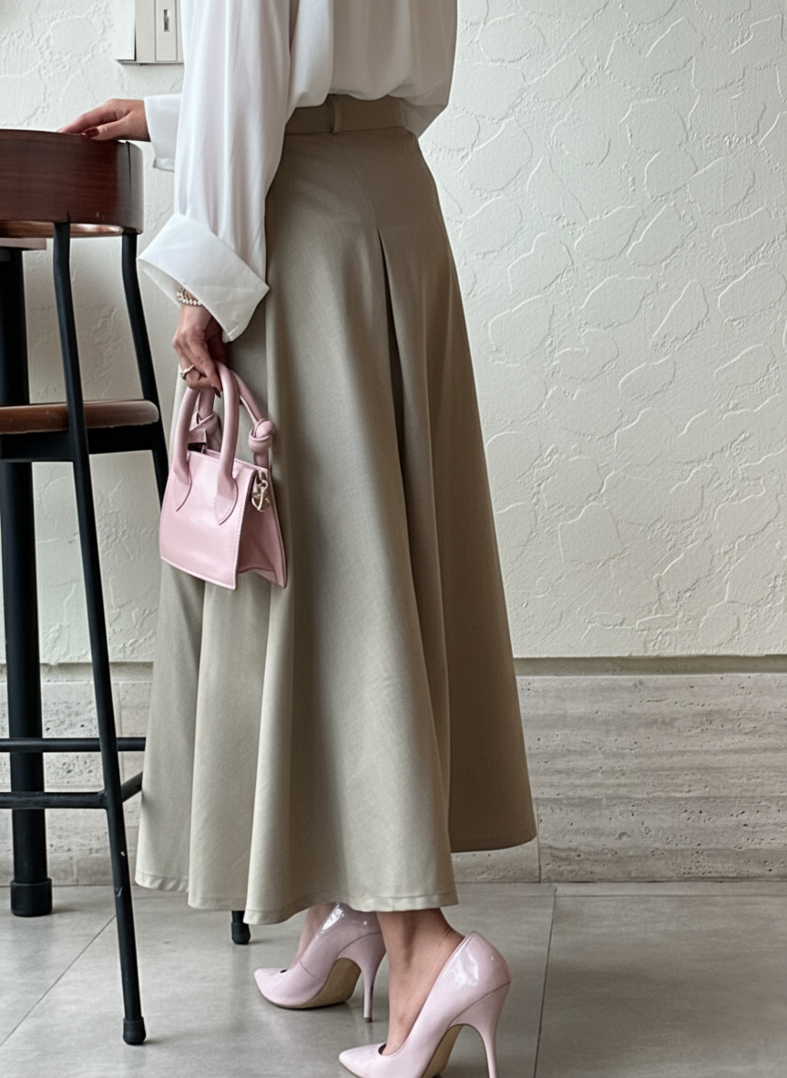 Savoy Front open elegant long skirt