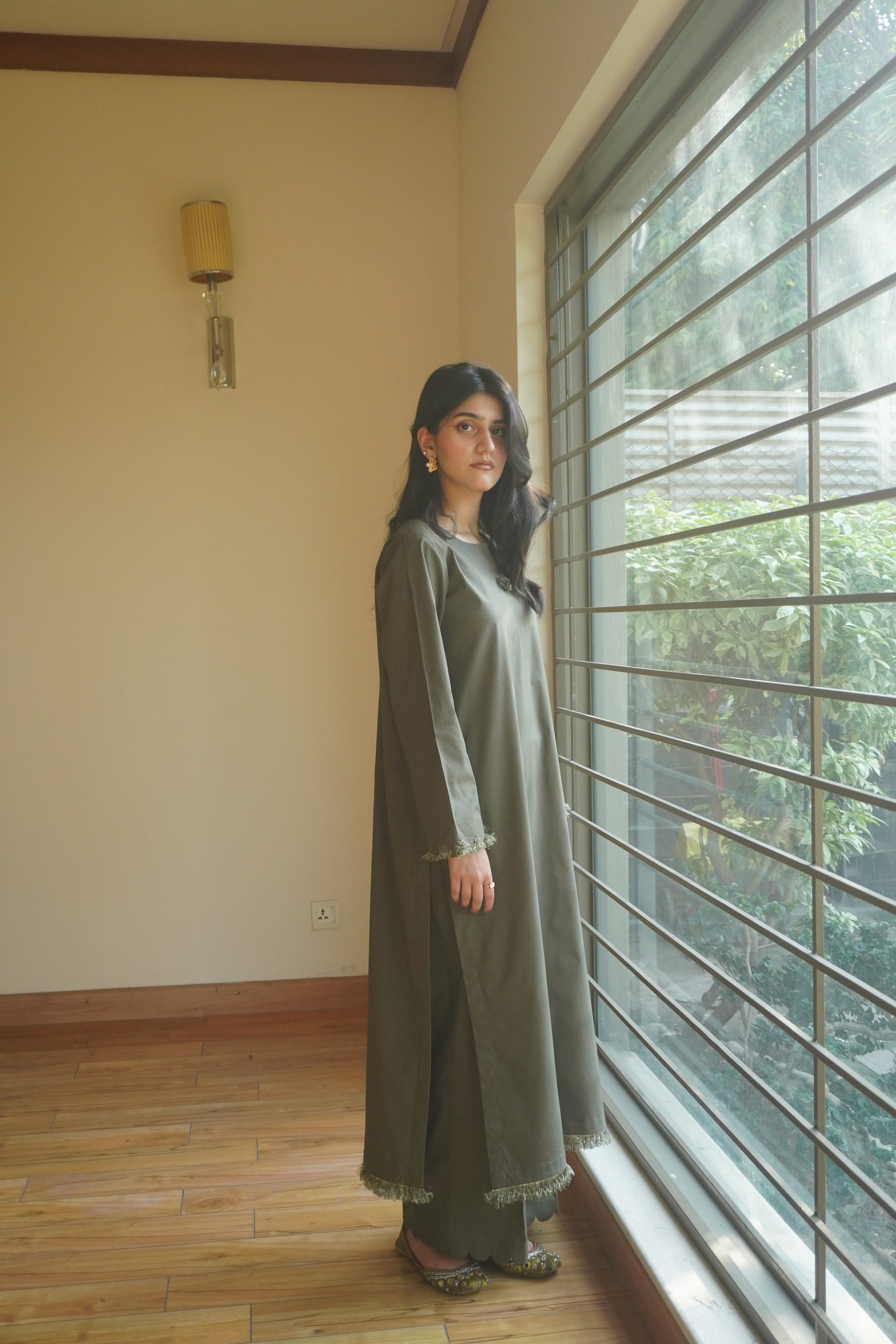 The Solid Olive Sage Co-Ord Set