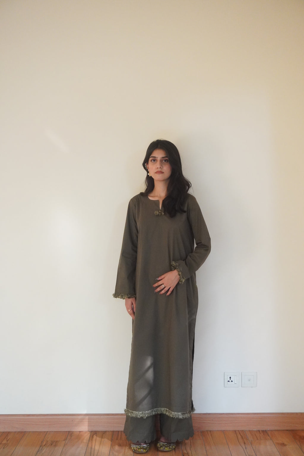 The Solid Olive Sage Co-Ord Set