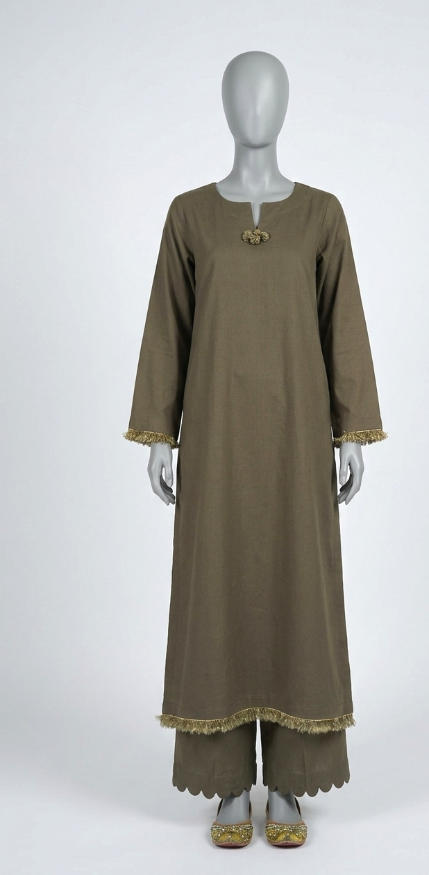 The Solid Olive Sage Co-Ord Set
