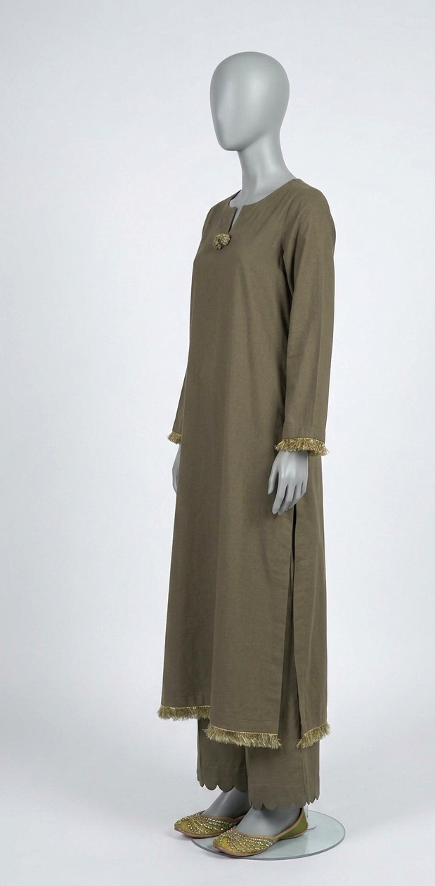The Solid Olive Sage Co-Ord Set